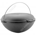 Казан татарский 15,0л d45см с крыш-саджем,руч-дуга,черный (1) 