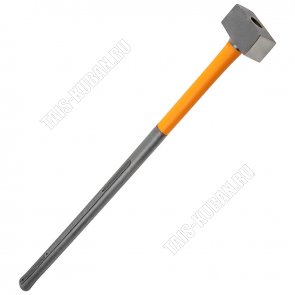 Кувалда 5000гр сталь, двухкомпонентная ручка L900мм, цвет оранжнвый/черный (6) 