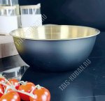 Салатник черн/золото 2,5л d23см (20)