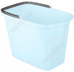 Ведро прям. 15л с носик,голуб. (40х25 h28см) (20) 