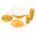 Набор для пикника 6 персон 25пр, желтый (6)