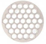 Пельменница 37яч,круг.(d24,5 h2см) св.бежев (30) 