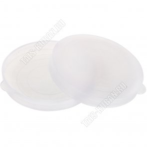 Крышка хоз.д/банок Н-Р 10шт,прозрачн (в сетке) (45) 