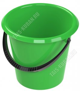 Ведро круг 5л (d26 h22см) зелен. (20) 