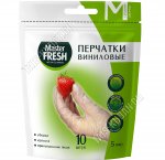 Перчатки виниловые  10шт р-р M (10) !Честный знак