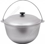 Казан походный  6,0л d26 h19см с металлической крышкой и дужкой (10) 