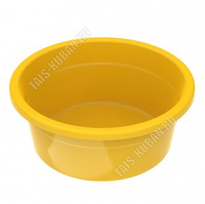 Таз кругл 19л жёлтый (d45 h18см) (20) 