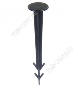 Колышек опора (пластик) набор 10шт h11,5см d2,5см, черный (10/200) 