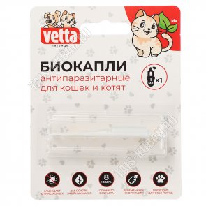 Антипаразитарные Биокапли на холку д/кошек и котят 1х1мл 