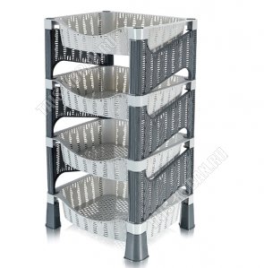 Полка/этаж.д/кухни,ванной 4-х яр.(41х33 h78см) 