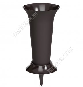 Ваза с колышком 3,0л d19 h41см, черный (12) 