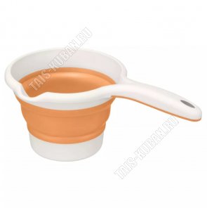 .Ковш склад, оранж, кругл.(d16,5 h4/d16,5 h11см) (20) 