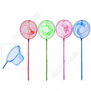 Сачок д/ловли бабочек и бассейна (d24 L60см) (100) 