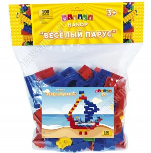 Конструктор детский на 100шт деталей (3+) 