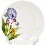 Гортензия голубая Тарелка плоская d19см (36)