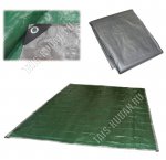 Тент универс.натяжной плотн.60г/м2 5х6м ПЭ+алюмин.люверс по краю,цв.зеленый (8) 