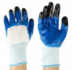 Перчатки д/сад.работ 10 разм (ХL) полиэстр+2-ной нитрил-ладонь (12)  !Честный знак