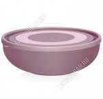 Салатник с крышк, сиреневый 2,6л (d25 h7,5см) (24)