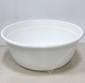 Таз кругл.7л (d33 h13,5см) белый (20) 