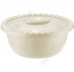 Миска бел.ротанг, с крышк 3,0л кругл.(d25 h10,5см) (35)