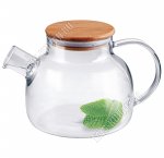 Чайник заварочный 1,0л (стекло+бамбук) (48)