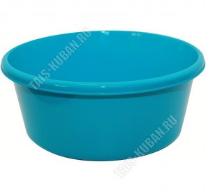 Таз кругл 14л бирюза (d40 h15см) (10) 